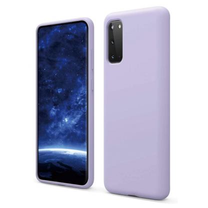 Elago Silicone Case - силиконов (TPU) калъф за Samsung Galaxy S20 Plus (лилав)