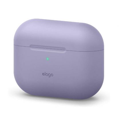 Elago Airpods Original Basic Silicone Case - силиконов калъф за Apple Airpods Pro (лилав-сив)
