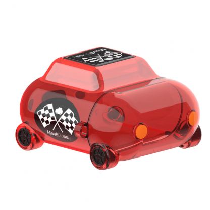 SwitchEasy MoveBuddy AirPods Case - силиконов калъф за Apple Airpods и Apple Airpods 2 with Wireless Charging Case (червен-прозрачен) 