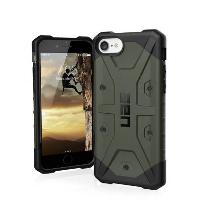 Urban Armor Gear Pathfinder - удароустойчив хибриден кейс за iPhone SE (2020) (зелен)