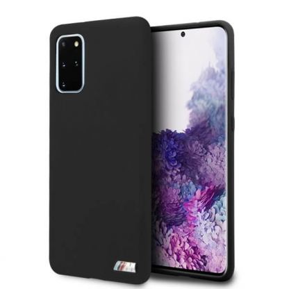 BMW Signature Silicone Hard Case - твърд силиконов кейс за Samsung Galaxy S20 Plus (черен)