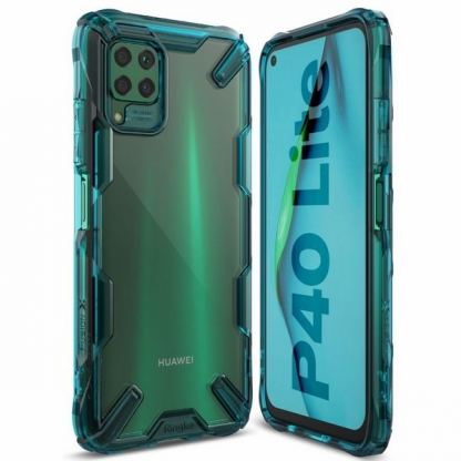 Ringke Fusion X Case - хибриден удароустойчив кейс за Huawei P40 Lite (син)