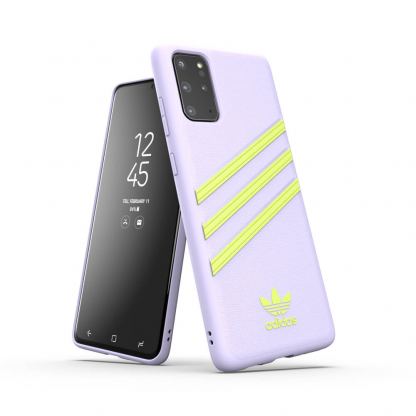 Adidas Originals Moulded Case - кожен кейс за Samsung Galaxy S20 Plus (лилав)