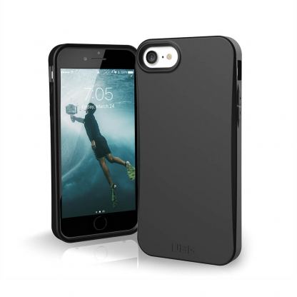 Urban Armor Gear Biodegradeable Outback Case - удароустойчив рециклируем кейс за iPhone SE (2020), iPhone 8, iPhone 7 (черен)