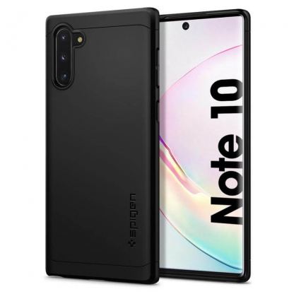 Spigen Thin Fit Classic Case - качествен тънък матиран кейс за Samsung Galaxy Note 10 (черен)