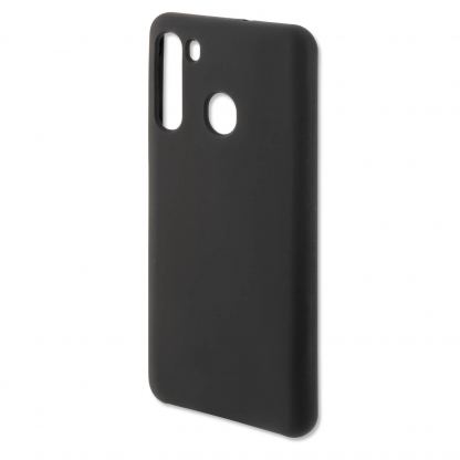 4smarts Cupertino Silicone Case - тънък силиконов (TPU) калъф за Samsung Galaxy A21 (черен)