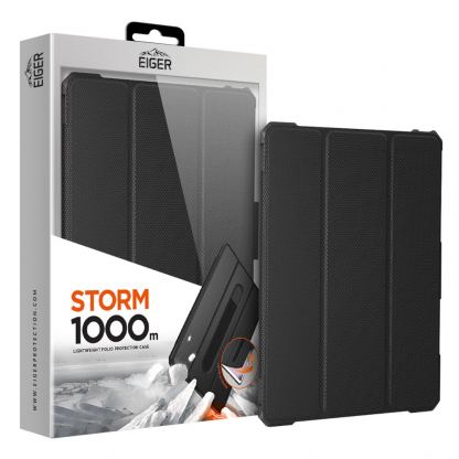 Eiger Storm 1000m Case - удароустойчив кейс, тип папка и поставка за iPad 7 (2019), iPad Air 3 (2019), iPad Pro 10.5 (2017) (черен)