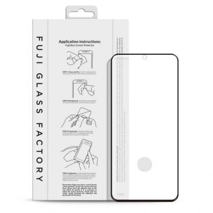 Fuji Curved-to-fit Screen Protector - калено стъклено защитно покритие за дисплея на Samsung Galaxy S20 Plus (прозрачен)