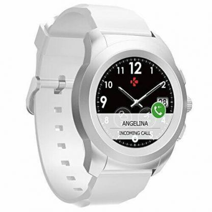MyKronoz Zetime Smartwatch - хибриден смарт часовник за Android и iOS (бял)