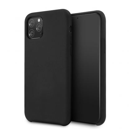 Vennus Silicone Case - силиконов (TPU) калъф за iPhone 11 Pro Max (черен)