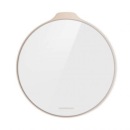 Vonmahlen Aura Qi Wireless Charging Pad - поставка (пад) за безжично зареждане с технология за бързо зареждане (15W) за Qi съвместими устройства (бял-златист)