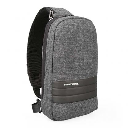 Kingsons Multifunctional Shoulder Backpack - елегантна и стилна мултифункционална раница за iPad Pro 9.7, iPad 6 (2018), iPad 5 (2017) и таблети до 9.7 инча (сив)