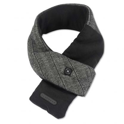 Flexwarm Heated Scarf with Power Bank - зимен шал с подгряване и вградена батерия (сив)