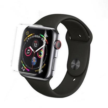 Nano Liquid UV Full Glue Tempered Glass - стъклено защитно покритие с течно лепило и UV лампа за целия дисплей на Apple Watch Series 5, 4 (44 mm) (прозрачен)