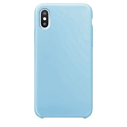 SDesign Silicone Original Case - качествен силиконов кейс за iPhone XS Max (светлосин)
