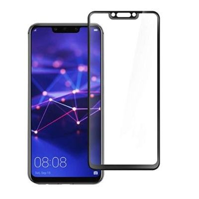 Premium Full Glue 5D Tempered Glass - обхващащо и ръбовете стъклено защитно покритие за дисплея на Huawei Mate 20 Lite (черен)