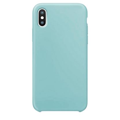 SDesign Silicone Original Case - качествен силиконов кейс за iPhone XS, iPhone X (светлосин)