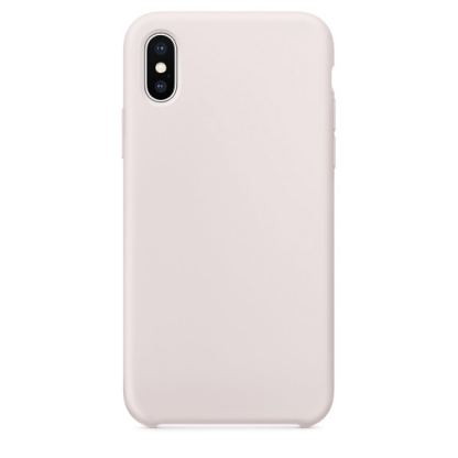 SDesign Silicone Original Case - качествен силиконов кейс за iPhone XS, iPhone X (светлосив)