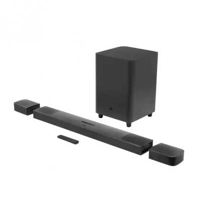 JBL Bar 9.1 Channel Soundbar System - 4K Ultra HD саундбар с безжичен субуфер и спийкъри (черен)