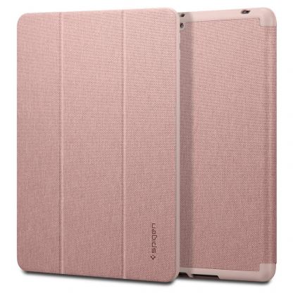 Spigen Urban Fit Case - текстилен кейс и поставка за iPad 7 (2019), iPad 8 (2020) (розово злато)