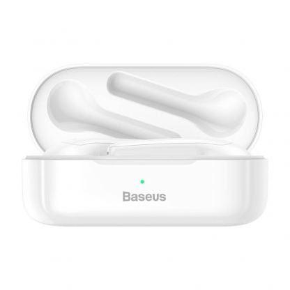 Baseus Encok W07 TWS In-Ear Bluetooth Earphones - безжични блутут слушалки със зареждащ кейс за мобилни устройства (бял)
