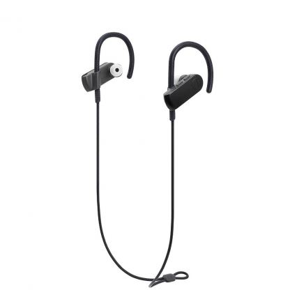 Audio-Technica ATH-SPORT50BTBK SonicSport - безжични блутут спортни слушалки с микрофон за мобилни устройства (черен)