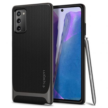 Spigen Neo Hybrid Case - хибриден кейс с висока степен на защита за Samsung Galaxy Note 20 (сив)