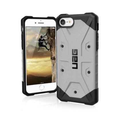 Urban Armor Gear Pathfinder Case - удароустойчив хибриден кейс за iPhone SE (2020), iPhone 8, iPhone 7, iPhone 6S, iPhone 6 (сив)