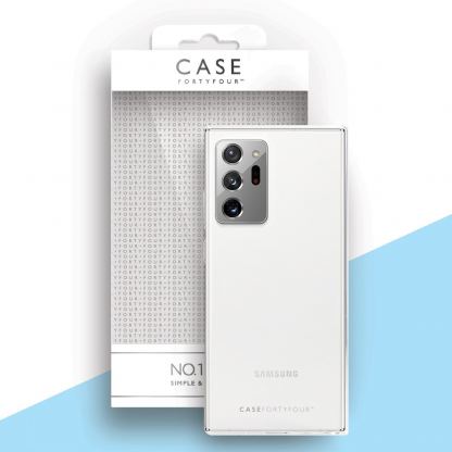 Case FortyFour No.1 Case - силиконов (TPU) калъф за Samsung Galaxy Note 20 Ultra (прозрачен)