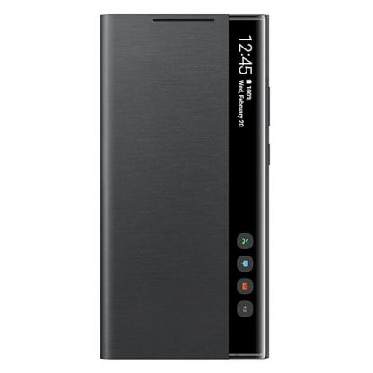 Samsung Clear View Cover EF-ZN985CBEGEU - оригинален кейс, през който виждате информация от дисплея за Samsung Galaxy Note 20 Ultra (черен)