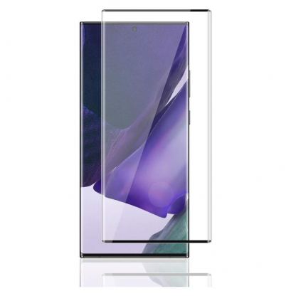 Premium Full Glue 5D Tempered Glass - обхващащо и ръбовете стъклено защитно покритие за дисплея на Samsung Galaxy Note 20 Ultra (черен)