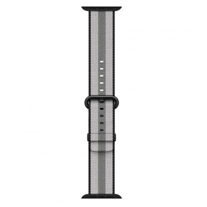 Apple Watch Woven Nylon Band Black - оригинална текстилна каишка за Apple Watch 42мм, 44мм (черен)