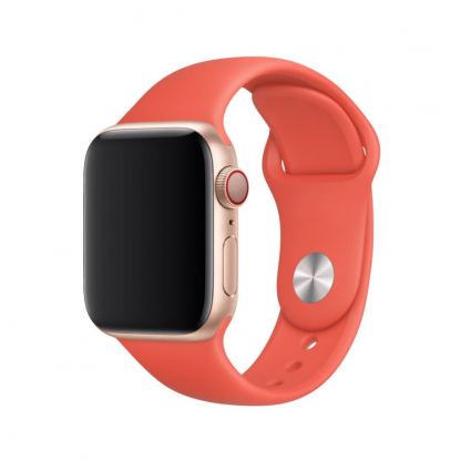 Apple Sport Band Stainless Steel Pin - оригинална силиконова каишка за Apple Watch 38мм, 40мм (светлочервен) 