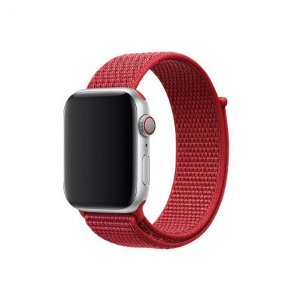 Apple Watch Band Sport Loop Product Red - оригинална текстилна каишка за Apple Watch 42мм, 44мм (червен)