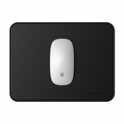 Satechi Eco-Leather Mouse Pad - дизайнерски кожен пад за мишка (черен)