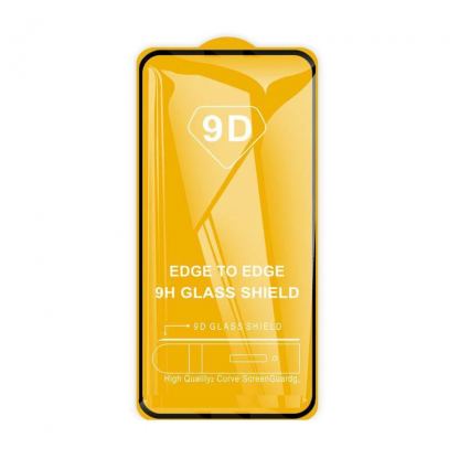Premium Full Glue 9D Edge to Edge Tempered Glass - обхващащо и ръбовете стъклено защитно покритие за дисплея на Huawei P40 (черен)