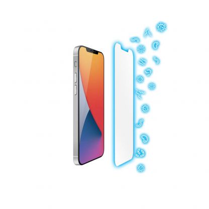 Torrii BodyGlass 2.5D Anti-Bacterial Glass - калено стъклено защитно покритие с антибактериално покритие за iPhone 12 mini (прозрачен)