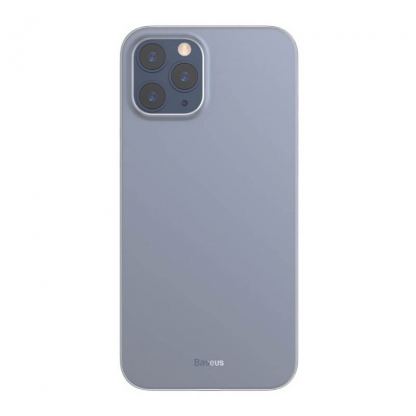 Baseus Wing case - тънък полипропиленов кейс (0.45 mm) за iPhone 12 Pro (бял)