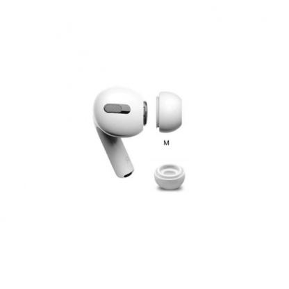 Soft Silicone Earplug - 4 броя силиконови тапи за Apple Airpods Pro (размер M) (бял)