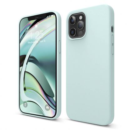Elago Soft Silicone Case - силиконов (TPU) калъф за iPhone 12 Pro Max (зелен)