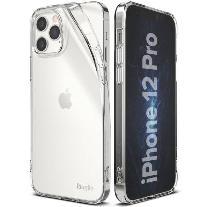 Ringke Air Case - силиконов (TPU) калъф за iPhone 12, iPhone 12 Pro (прозрачен)