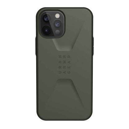 Urban Armor Gear Civilian - удароустойчив хибриден кейс за iPhone 12 Pro Max (тъмнозелен)