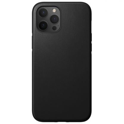 Nomad Leather Rugged Case - кожен (естествена кожа) кейс за iPhone 12 Pro Max (черен)