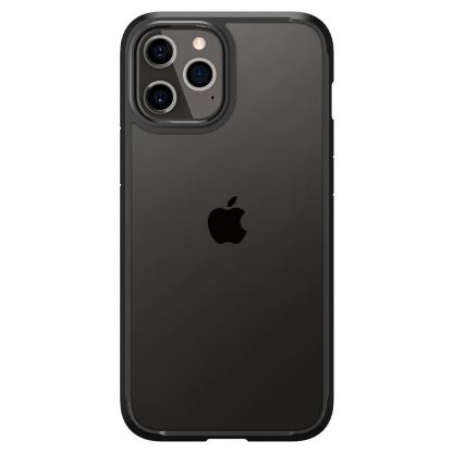 Spigen Ultra Hybrid Case - хибриден кейс с висока степен на защита за iPhone 12, iPhone 12 Pro (черен)