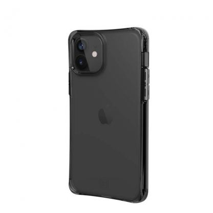 Urban Armor Gear U Mouve Case - удароустойчив хибриден кейс за iPhone 12, iPhone 12 Pro (черен-прозрачен)