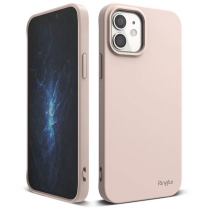Ringke Air S Case - силиконов (TPU) калъф за iPhone 12 mini (розов)