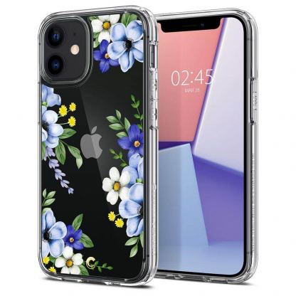 Spigen Cyrill Cecile Case Midnight Bloom - хибриден кейс с висока степен на защита за iPhone 12 mini (цветни мотиви)