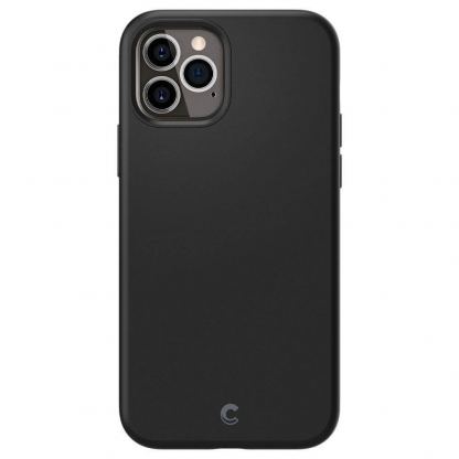 Spigen Cyrill Silicone Case - силиконов (TPU) калъф за iPhone 12, iPhone 12 Pro (черен) 