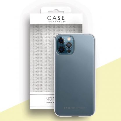 Case FortyFour No.1 Case - силиконов (TPU) калъф за iPhone 12 Pro Max (прозрачен)