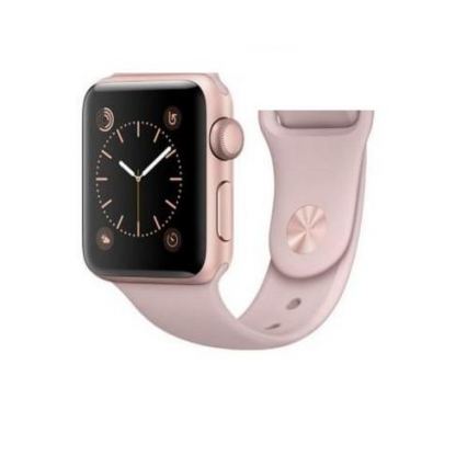 Apple Sport Band S/M - оригинална силиконова каишка за Apple Watch 38мм, 40мм (бледа роза) (bulk)